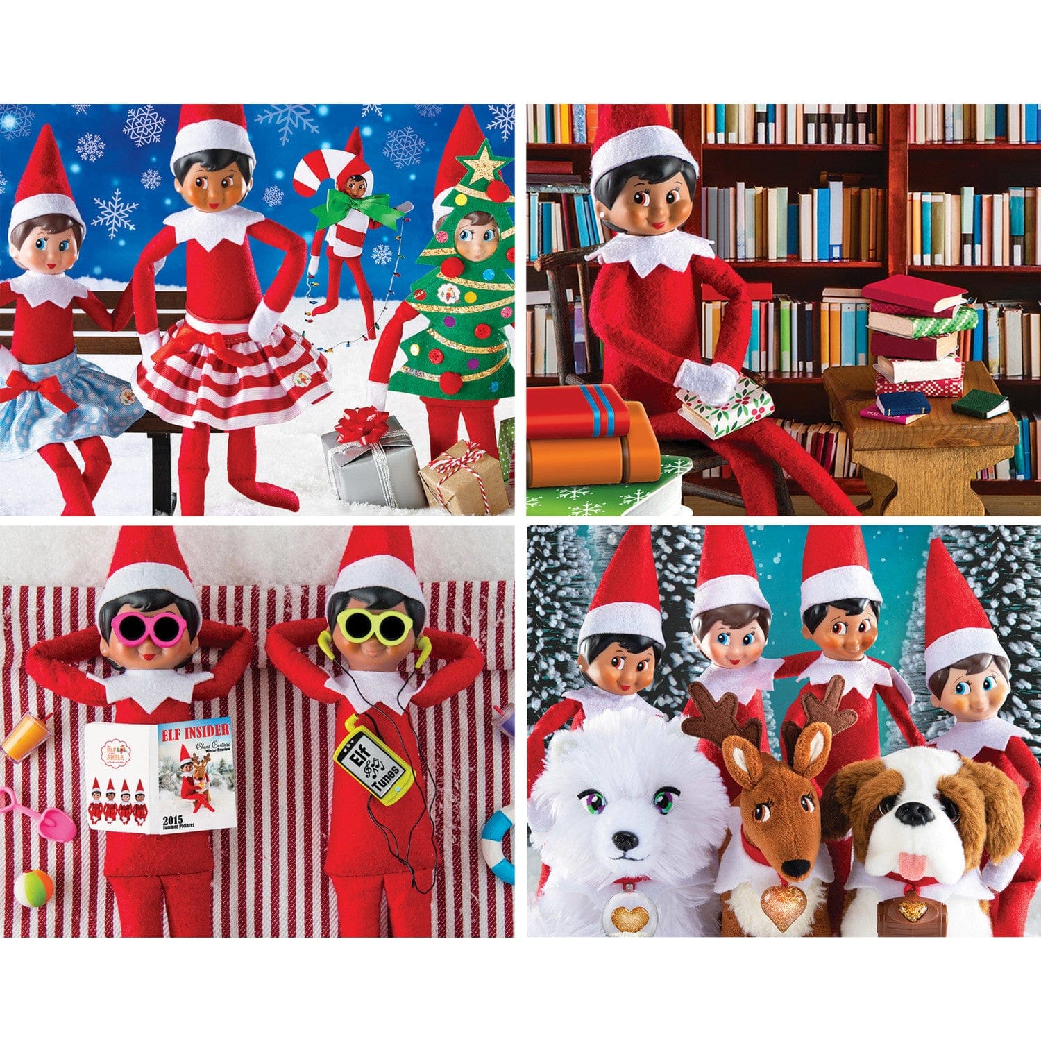 Elf on the Shelf 4-Pack 100 Piece Jigsaw Puzzles - V1