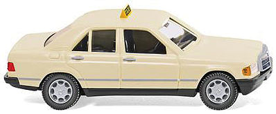Wiking 14923 HO Scale Mercedes-Benz 190 D Sedan - Assembled -- Taxi (ivory)