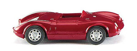 Wiking 16702 HO Scale 1953 Porsche 550 Spyder - Assembled -- Red