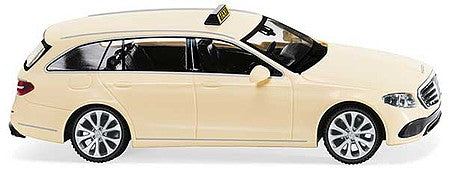 Wiking 22708 HO Scale 2017 Mercedes-Benz E-Klasse S213 Station Wagon - Assembled -- Taxi (ivory)