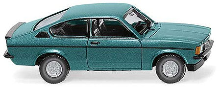 Wiking 22901 HO Scale Opel Kadett Coupe - Assembled -- Turquoise, Black