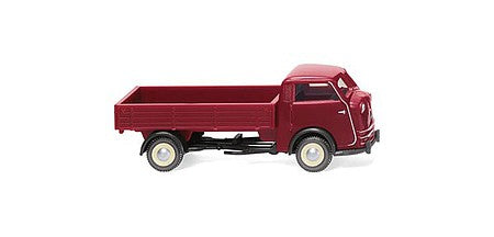 Wiking 33504 HO Scale 1949-1952 Tempo Matador Low-Side Delivery Truck - Assembled -- Red