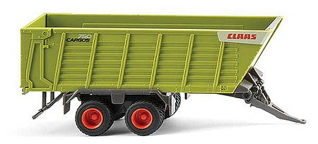Wiking 38199 HO Scale Claas Forage Trailer - Assembled -- Green