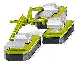 Wiking 38339 HO Scale Claas Corto 8100 F Large-Area Mower - Assembled -- Green, White, Red