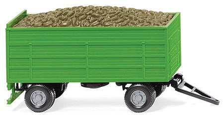 Wiking 38815 HO Scale Beet Trailer - Assembled -- Green