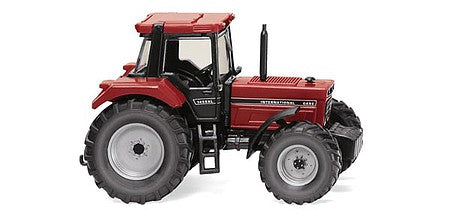 Wiking 39702 HO Scale Case International 1455 XL Farm Tractor - Assembled -- Red, Black