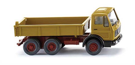 Wiking 42406 HO Scale Mercedes-Benz NG Tipper Dump Truck - Assembed -- Yellow, Red
