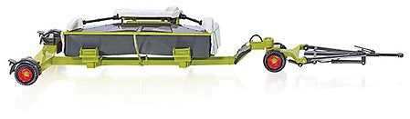Wiking 77825 11689 Scale Claas Direct Disc 520 w/Cutter Trailer - Assembled -- Claas (green, white, red)