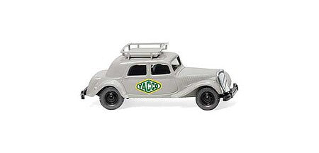 Wiking 82203 HO Scale Citroen 15 SIX Sedan - Assembled -- Yacco (gray, green, yellow)