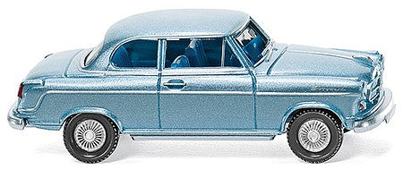 Wiking 82303 HO Scale 1954 Borgward Isabella Coupe - Assembled -- Metallic Ice Blue