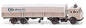 Wiking 95602 N Scale Pottinger Jumbo Jet Hay Wagon - Assembled -- Silver, Red, Yellow