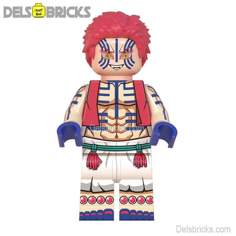 Akaza Demon Anime Slayer Custom Lego Star Wars Minifigures Toys