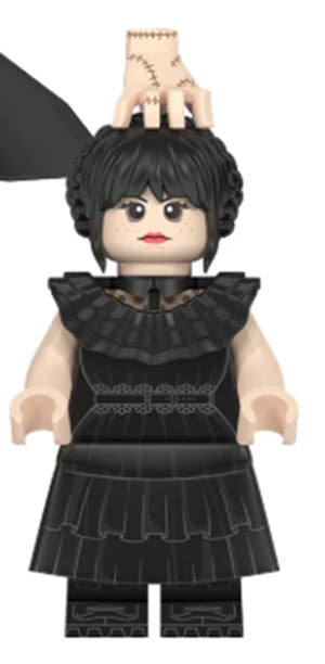 Wednesday Addams Custom Minifig