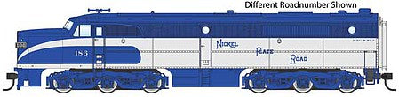 Walthers Mainline 910-10096 HO Scale Alco PA - Standard DC -- Nickel Plate Road #186 (blue, silver-gray)