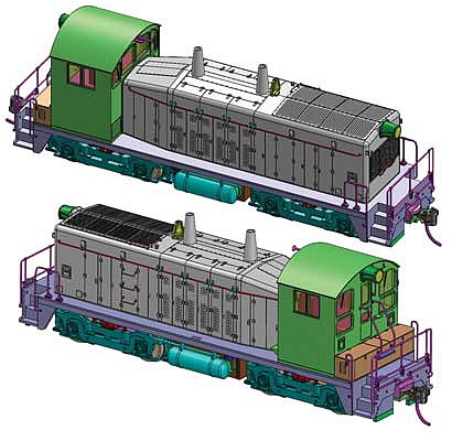 Walthers Mainline 910-10609 HO Scale EMD NW2 Phase V - Standard DC -- Painted, Unlettered (yellow)