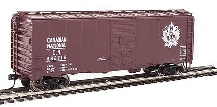 Walthers Mainline 910-1334 HO Scale 40' Association of American Railroads 1944 Boxcar - Ready to Run -- Canadian National #482715 ("CNR Serves All Canada" Graphic)