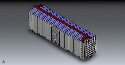 Walthers Mainline 910-1650 HO Scale 40' AAR 1944 Boxcar - Ready to Run -- Undecorated