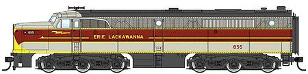 Walthers Mainline 910-20099 HO Scale Alco PA - ESU Sound & DCC -- Erie Lackawanna #855 (gray, red, silver, yellow)