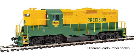 Walthers Mainline 910-20460 HO Scale EMD GP9 Phase II with High Hood - ESU(R) Sound and DCC -- Precision National #1701 (green, yellow)