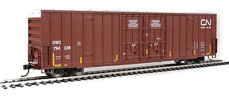 Walthers Mainline 910-2989 HO Scale 60' High-Cube Plate F Boxcar - Ready to Run -- Canadian National #794236 - DWC reporting marks