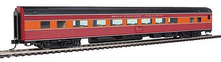 Walthers Mainline 910-30015 HO Scale 85' Budd Large-Window Coach - Ready to Run -- Southern Pacific(TM) (Daylight; red, orange, black)