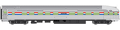 Walthers Mainline 30351 HO Scale 85' Budd Observation Amtrak(R)
