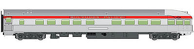 Walthers Mainline 30357 HO Scale 85' Budd Observation Southern Pacific(TM)