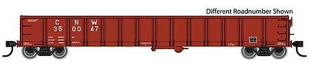 Walthers Mainline 910-6234 HO Scale 53' Railgon Gondola - Ready To Run -- Chicago & North Western(TM) #350055 (oxide)