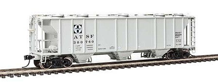 Walthers Mainline 910-7006 HO Scale 50' Pullman-Standard PS-2 2893 3-Bay Covered Hopper - Ready to Run -- Santa Fe #300740