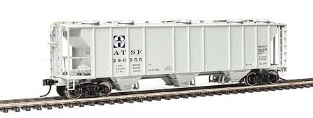 Walthers Mainline 910-7007 HO Scale 50' Pullman-Standard PS-2 2893 3-Bay Covered Hopper - Ready to Run -- Santa Fe #300755