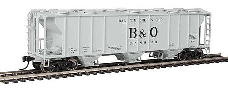 Walthers Mainline 910-7009 HO Scale 50' Pullman-Standard PS-2 2893 3-Bay Covered Hopper - Ready to Run -- Baltimore & Ohio #628020