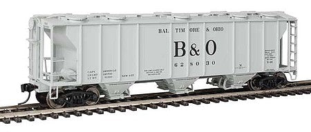 Walthers Mainline 910-7011 HO Scale 50' Pullman-Standard PS-2 2893 3-Bay Covered Hopper - Ready to Run -- Baltimore & Ohio #628030