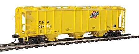 Walthers Mainline 910-7019 HO Scale 50' Pullman-Standard PS-2 2893 3-Bay Covered Hopper - Ready to Run -- Chicago & North Western(TM) #95466