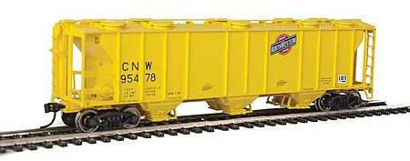 Walthers Mainline 910-7020 HO Scale 50' Pullman-Standard PS-2 2893 3-Bay Covered Hopper - Ready to Run -- Chicago & North Western(TM) #95478