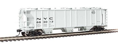 Walthers Mainline 7025 HO Scale 50' Pullman-Standard PS-2 2893 3-Bay Covered Hopper - Ready to Run -- New York Central #883012