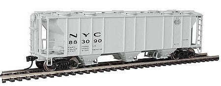 Walthers Mainline 7028 HO Scale 50' Pullman-Standard PS-2 2893 3-Bay Covered Hopper - Ready to Run -- New York Central #883090
