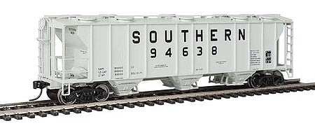 Walthers Mainline 910-7033 HO Scale 50' Pullman-Standard PS-2 2893 3-Bay Covered Hopper - Ready to Run -- Southern Railway #94638
