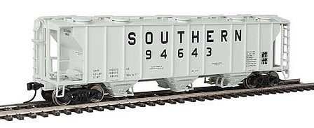 Walthers Mainline 910-7034 HO Scale 50' Pullman-Standard PS-2 2893 3-Bay Covered Hopper - Ready to Run -- Southern Railway #94643