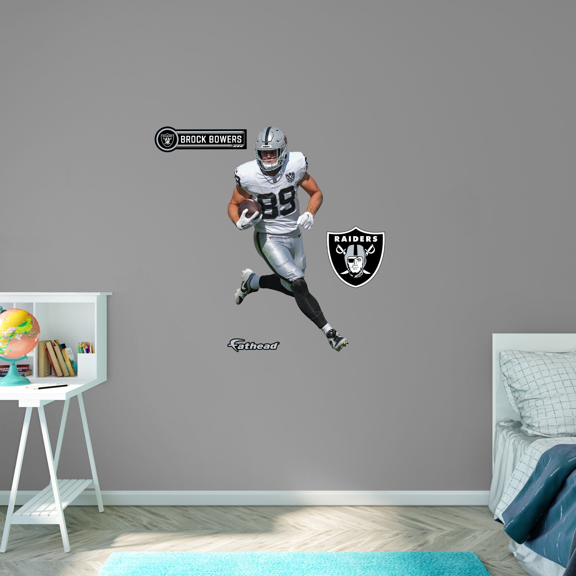 Brock Bowers - RealBig Collection - Official NFL - Las Vegas Raiders - Reusable Vinyl Wall Decals