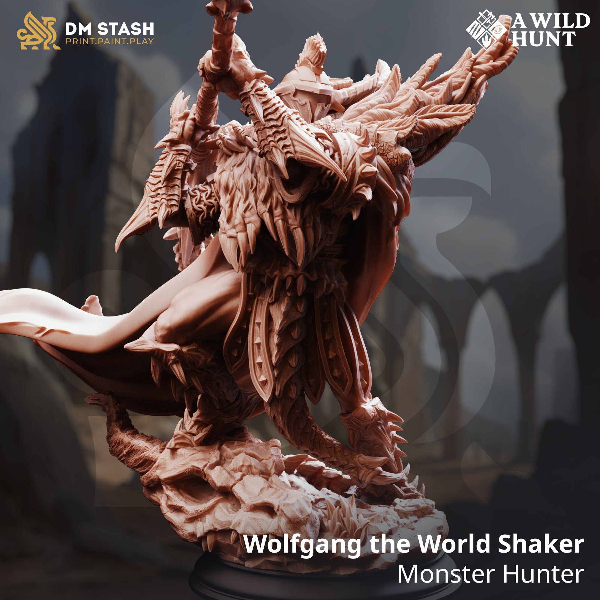 Wolfgang the World Shaker, Monster Hunter (Male Human Fighter)