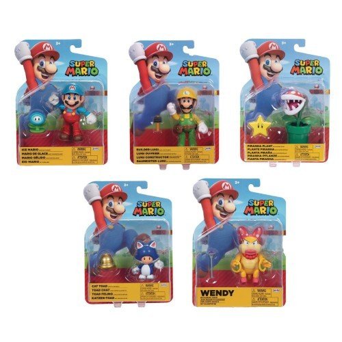 World of Nintendo Mario 4" Action Figure - Select Figure(s)