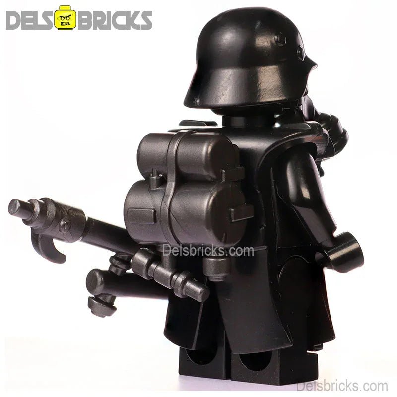 World War 2 Gas Mask Flame trooper Officer Custom Lego Star Wars Minifigures Toys