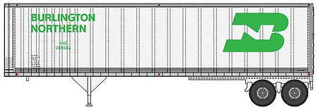Walthers SceneMaster 949-2510 HO Scale 40' Trailer 2-Pack Burlington Northern