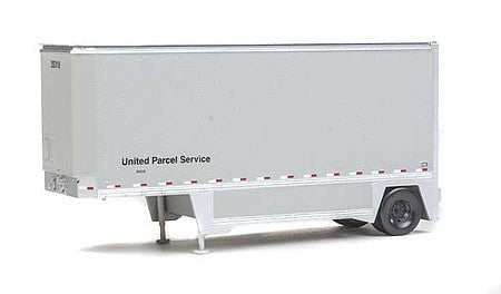 Walthers SceneMaster 949-2550 HO Scale 26' Drop-Floor Trailer 2-Pack - Assembled -- United Parcel Service (gray)