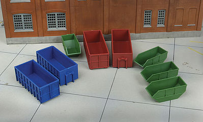 Walthers SceneMaster 949-4106 HO Scale Industrial Dumpsters -- Kit