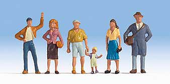 Walthers SceneMaster 949-6055 HO Scale Pedestrians pkg(6) -- Set #1