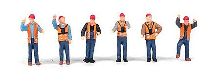 Walthers SceneMaster 949-6065 HO Scale Railroad Yard Crew pkg(6)