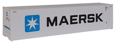 Walthers Scenemaster 8353 HO Scale 40' Hi Cube Smooth Side Reefer Container - Assembled -- Maersk