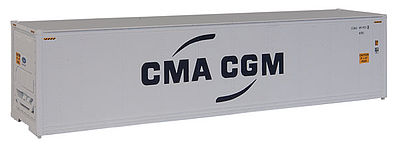Walthers SceneMaster 949-8357 HO Scale 40' Hi Cube Smooth Side Reefer Container - Assembled -- CMA-CGM