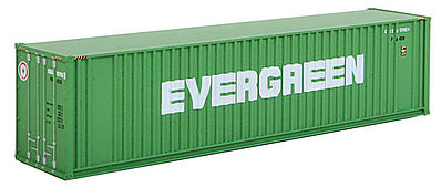 Walthers SceneMaster 949-8802 N Scale 40' Hi Cube Ribbed Side Container - Assembled -- Evergreen